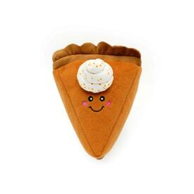 Zippy Paws NomNomz Fall Harvest Plush Squeaker Dog Toy - Pumpkin Pie Slice