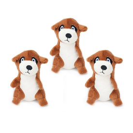 Zippy Paws Burrow Dog Toy Refill 3-Pack of Replacement Squeaker Meerkats