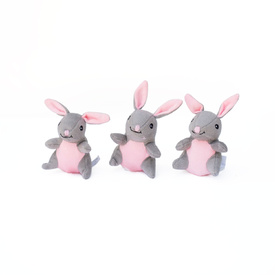 Zippy Paws Burrow Bunny 'n Carrot Interactive Squeaky Dog Toy