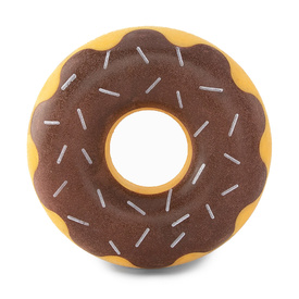 Zippy Paws ZippyTuff Latex Donutz Squeaker Dog Toy - Chocolate