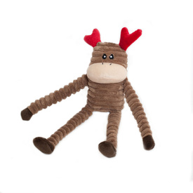 ZippyPaws Christmas Crinkle Dog Toy - Small Reindeer