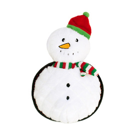 Zippy Paws Holiday Grunterz Plush Z-Stitch Dog Toy - Snowman