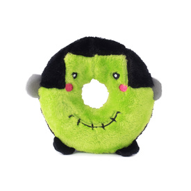 Zippy Paws Halloween Donutz Buddies Squeaker Dog Toy - Frankenstein's Monster