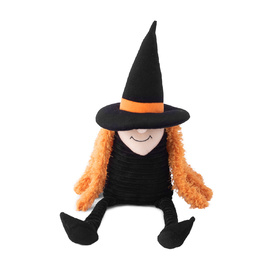 Zippy Paws Halloween Crinkle Squeaker Dog Toy - Witch with Long Crinkly Legs
