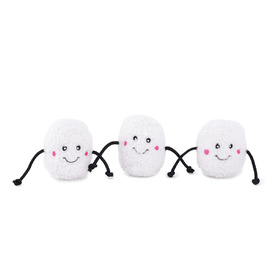 Zippy Paws Miniz Squeaker Dog Toys - 3-Pack - Marshmallows