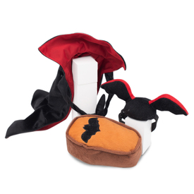 Zippy Paws Plush Squeaker Dog Toy - Halloween Costume Kit - Dracula