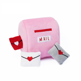 Zippy Paws Burrow Interactive Dog Toy - Mailbox & 3 Squeaky Love Letters