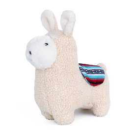 Zippy Paws Snugglerz Plush Squeaker Dog Toy - Liam the Llama