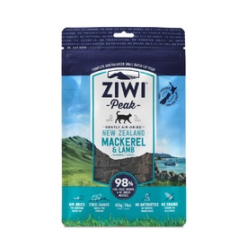 Ziwi Peak Air Dried Grain Free Cat Food 400g Pouch - Mackerel & Lamb