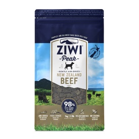 Ziwi Peak Air Dried Dog Food 1kg Pouch - Free Range Beef