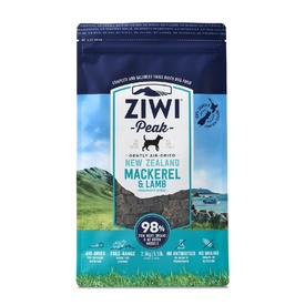 Ziwi Peak Air Dried Grain Free Dog Food 2.5kg Pouch - Mackerel & Lamb