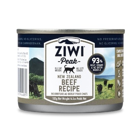 Ziwi Peak Moist Cat Food - Free Range Beef - 185g x 12 Cans