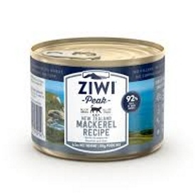 Ziwi Peak Moist Grain Free Cat Food - Wild Caught Mackerel -185g x 12 Cans
