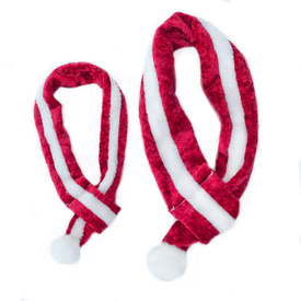 Zippy Paws Santa Christmas Scarf for Dogs & Cats