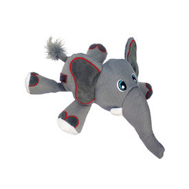 KONG Cozie Ultra Ella Elephant Canvas Squeaker Dog Toy