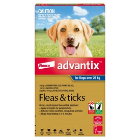 Advantix Spot-On Flea & Tick Control Treatment for Dogs over 25kg