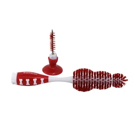 Bamboo Care 2-in-1 Kong Treat Dispensing Dog Toy Cleaning Brush