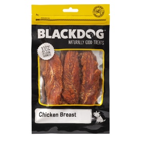 Black Dog Naturally Dried Australian Chicken Fillet Breast Dried Dog Treats 100g/500g