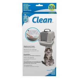 Catit Clean Unscented Litter Tray Liners for Catit Litter Trays - 10-pack