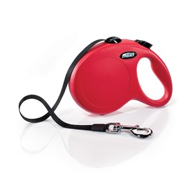 Flexi Classic Cord Retractable Extendable Dog Leash - 3-5 meters in Red