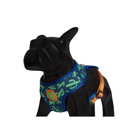Zee Dog Soft Mesh Harness - Guacamole Green & Purple Cactus