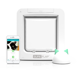 Sureflap Microchip Connect Pet Door + Wireless Connect Hub Combo Set - Door + HUB