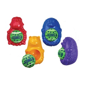 KONG Tennis Pals 2-in-1 Squeaker Dog Toy & Ball