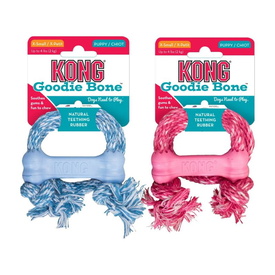 KONG Puppy Goodie Bone Dog Tug Toy with Rope X Small