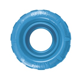 KONG Puppy Tires Treat Hiding Teething Dog Toy in Pink or Blue
