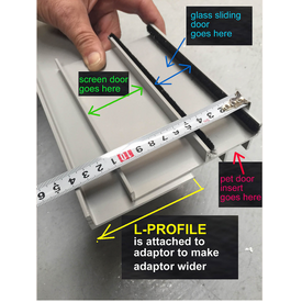 Patiolink L Profile Adapter Extender Panel for Tracks wider than 10cm