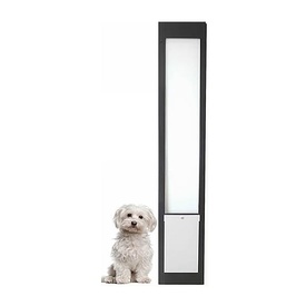 Patiolink Sliding Door Pet Door Panel Insert & Flap includes Locking Bracket for Doors up to 2.1m