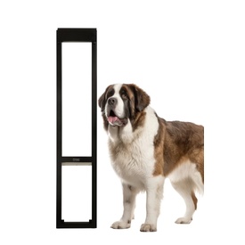 Patiolink Sliding Door St Bernard Door Panel Insert & Flap includes Locking Bracket for Doors up to 2.1m