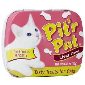 Pit'r Pat Fresh Breath Liver Treats for Cats & Kittens - 1 Tin