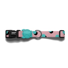 Zee Dog Adjustable Dog Collar - Pink Polka