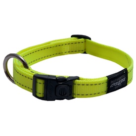 Rogz Utility Side-Release Collar with Reflective Stitching - Dayglow Yellow