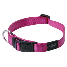 Rogz Utility Side-Release Collar with Reflective Stitching - Pink