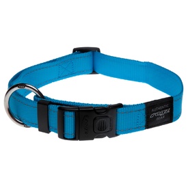 Rogz Utility Side-Release Collar with Reflective Stitching - Turquoise