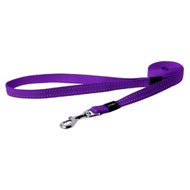Rogz Utility Dog Leash with Reflective Stitching - Purple