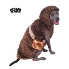 Star Wars Chewbacca Pet Costume Plush Jumpsuit with bandolier for Big Dogs