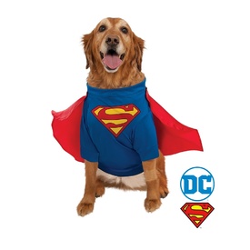 Superman Deluxe Pet Costume - Comfortable Onesie with Cape