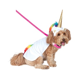 Deluxe Unicorn Pet Costume with Light Up Collar