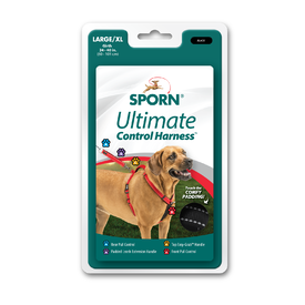 Sporn Ultimate Control Stop-Pulling Dog Harness in Black