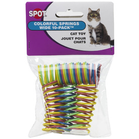 Spot Colourful Cat Springs Cat Toy 10-Pack