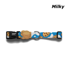 Zee Dog Adjustable Dog Collar - Milky & Cookies