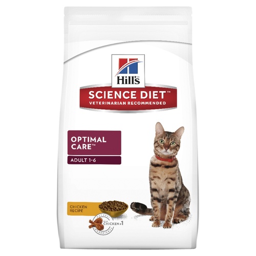 Hills Science Diet Adult Optimal Care Dry Cat Food 4kg main image