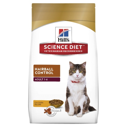 Hills Science Diet Adult Hairball Control Dry Cat Food 4kg main image
