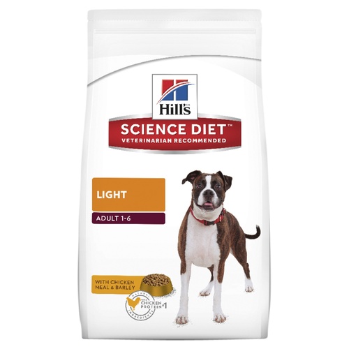 Hills Science Diet Adult Light Dry Dog Food 12kg main image