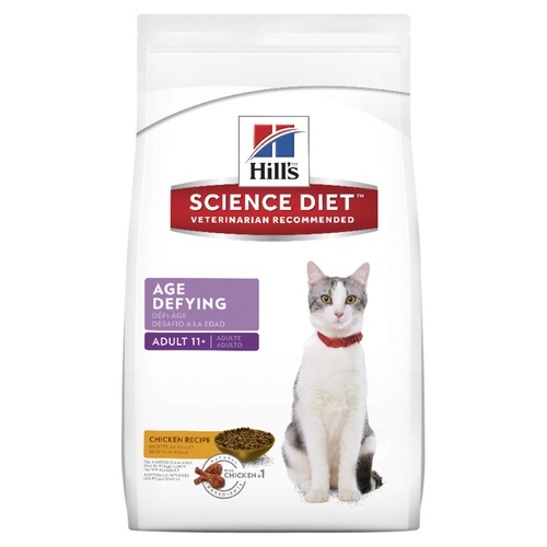 Hills Science Diet Adult 11+ Age Defying Dry Cat Food 3.17kg main image