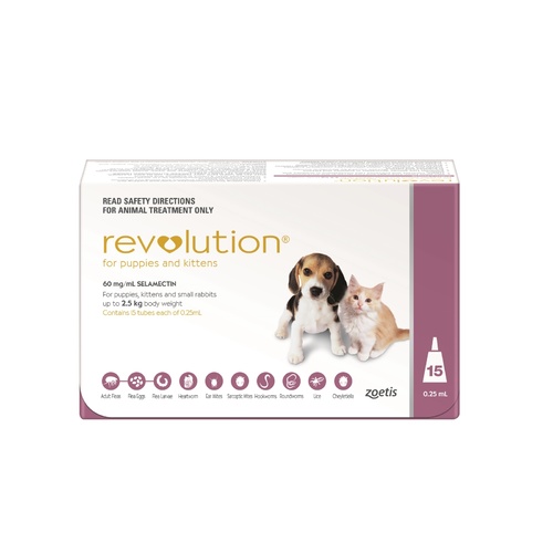 Revolution Flea & Worm Control for Puppies and Kittens - 15 pack main image
