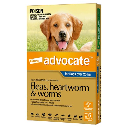 Advocate Spot-On Flea & Worm Control for Dogs over 25kg - 6-pack main image